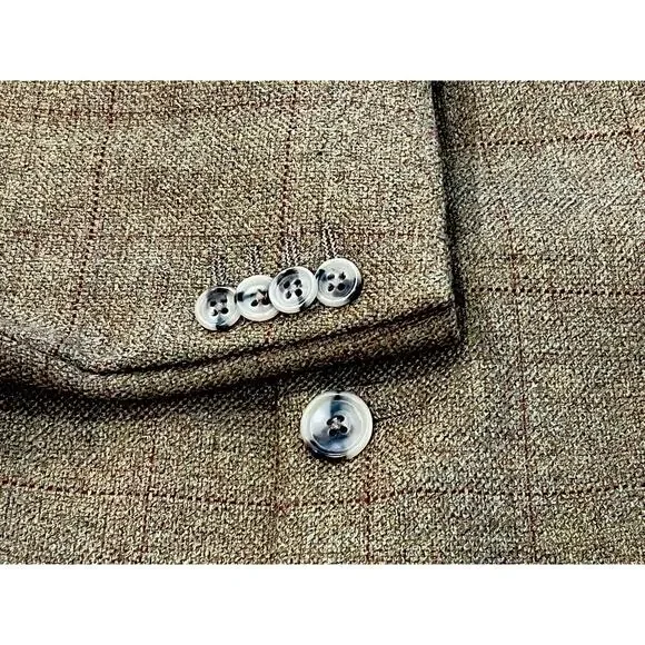 Ermenegildo Zegna Blue Wool/Silk/Linen Sport Coat Jacket 42R Italy Crossover EUC